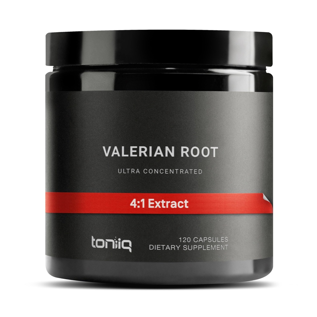 Cápsulas de Raiz Valeriana - Extrato de Alta Potência 4:1 - Altamente Concentrado - Laboratório de Terceira Parte Testado - 120 Cápsulas