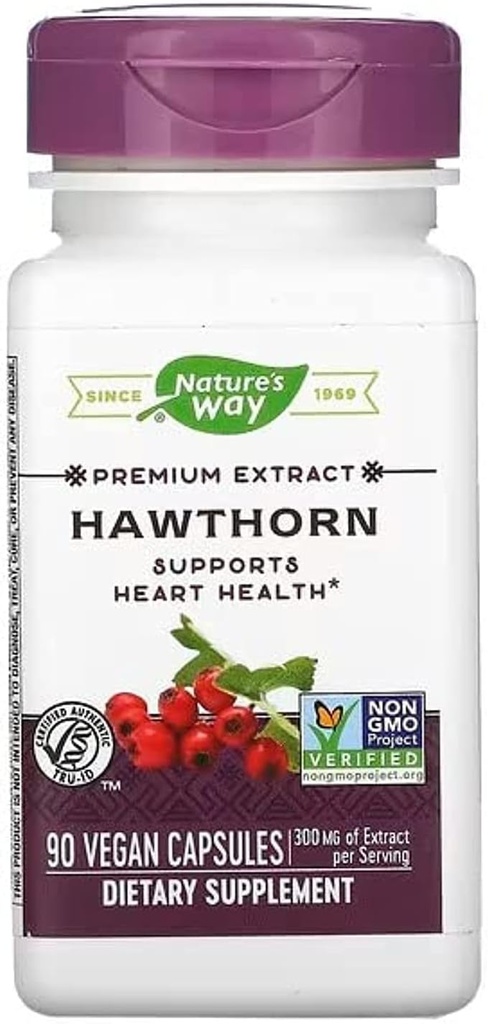 Nature's Way Hawthorn Berries, 90 Cápsulas (Pacote de 2)