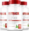 (3 Pack) Pills Outback Belly Burner, Premium Out Back Belly Burner Keto Cápsulas, Todos Natural Keto peso perda Suplemento para apoiar Fitness e Body Goals, Oficial Outback BellyBurner (180 Cápsulas)