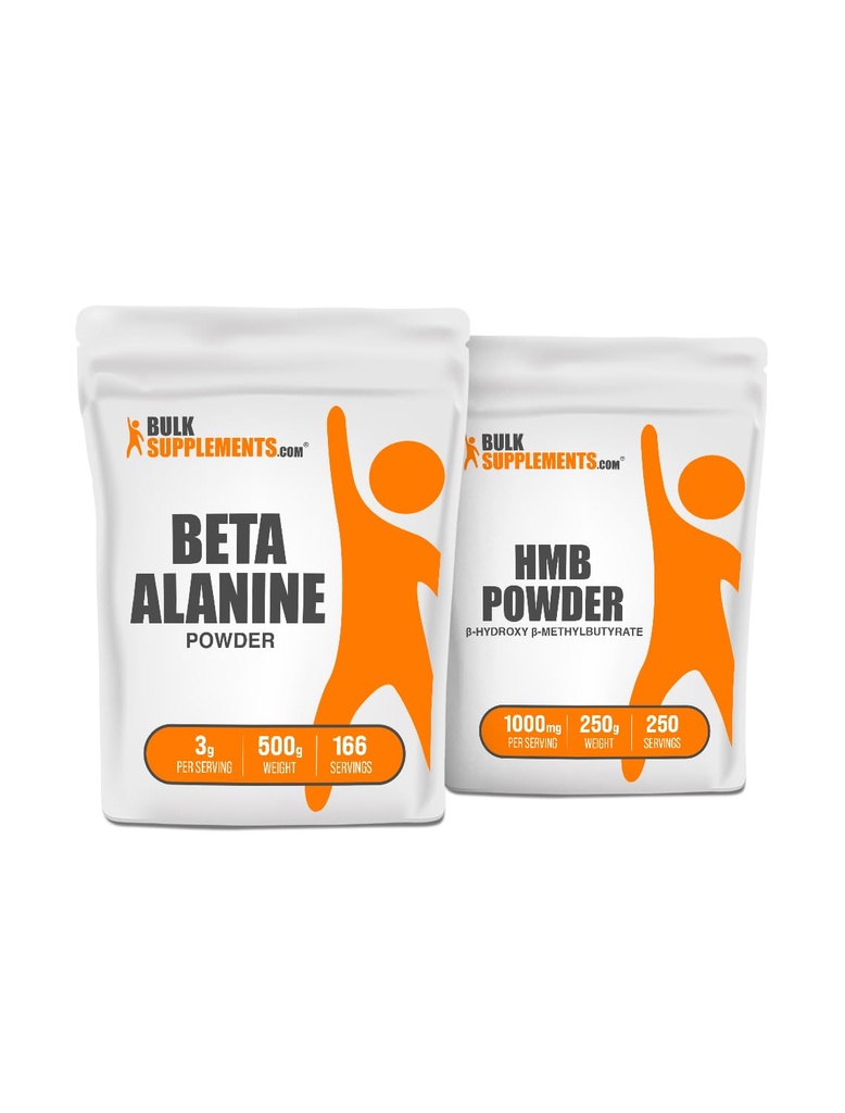 BulkSuplementos Beta Alanine 500g + pacote HMB 250g
