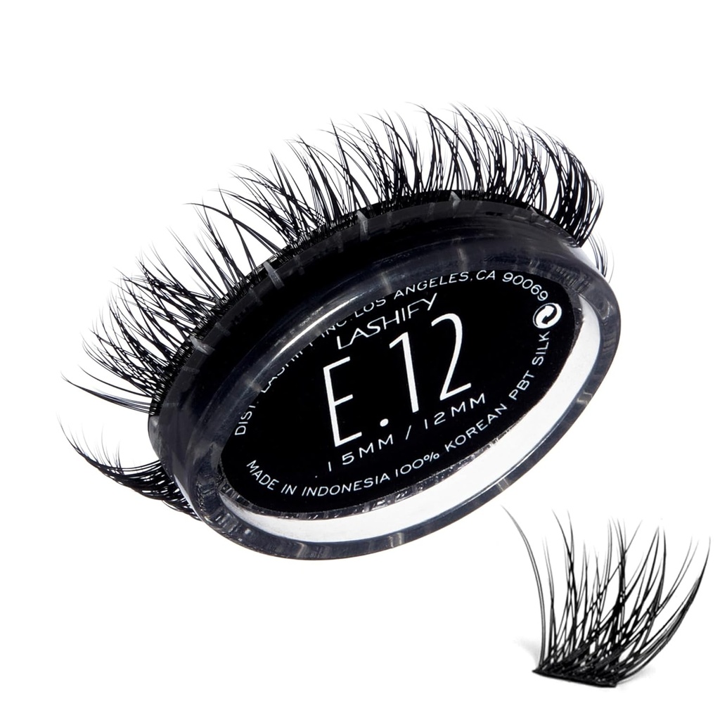 Lashify Extreme 12mm Gossamer DIY Extensões Cílios Refil, Preto, Fácil Cílios Falsos para Adicionar Volume Tremendous