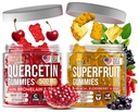 Joyli Quercetin & Superfruit Gummies Bundle – Imune & Antioxidant Support – Fórmula multivitamínica Vegan com vitaminas A, C, D, E, Zinco, Goji & Elderberry – 2 Pack para Adultos