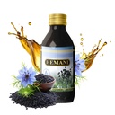 Hemani Black Seed Oil 60ml - Puro Premium A frio Nigella Sativa Black Cumin Oil para a saúde digestiva, suporte do sistema imunológico. Fonte Natural de Timoquinona