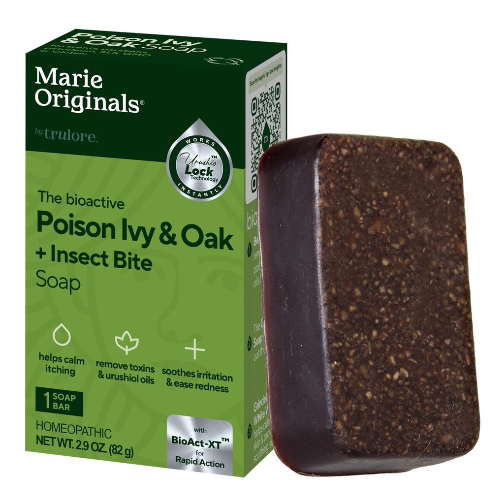 Marie's Original Veneno Ivy Saboneteira Bar □ Todos os venenos naturais Hera Tratamento □ Anti-Itch pele limpador Bar Lavar para Hera Veneno, Carvalho Veneno & Sumac