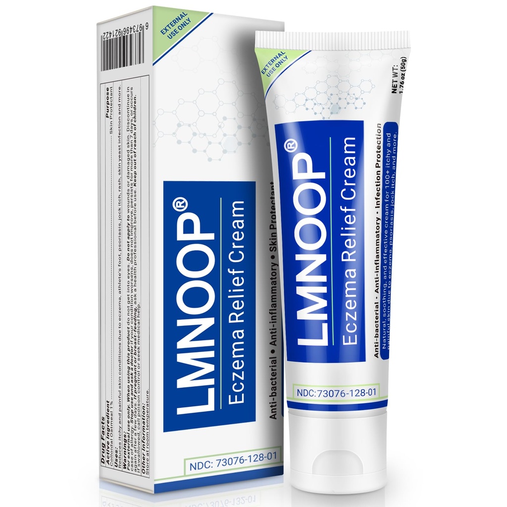 Eczema Creme, Tratamento de dosagem máxima Pomada para Erupção cutânea, Psoríase, Dermatite, Urticária, Coceira Jock, Infecção fúngica, Anti-Itch, Alívio para Pele Sensível, Irritada 1,76 onças