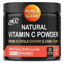 Vitamina C natural da Acerola Cherry & Camu Camu Powder - Alta Absorção com Citrus Bioflavonóides - Sistema Imune & Immagen Booster - Anti envelhecimento da pele Vitaminas Made in USA 90 porções