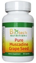 Uva de Muscadina 100% Pura Uva de Muscadina 90 cápsulas por frasco 650 mg por cápsula