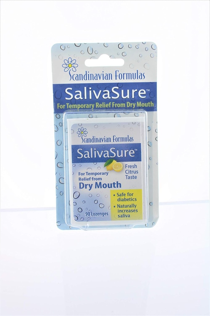 Fórmulas escandinavas Nozovent SalivaSure Lozenges 90 ea (Pacote de 2)
