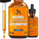 Antibiótico de gato para ajudar com tosse e alergias – Antibióticos para gatos para ajudar com ITUs e Momentos Digestivos – HIPS & Apoio articulações – Gosto de frango atraente – 2 Oz garrafa