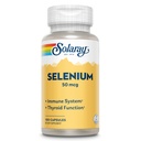 Solaray Selenium 50 mcg, Sistema imunológico saudável, Função da tireóide & Suporte antioxidante, 100 Cápsulas