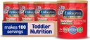 Enfagrow Premium Toddler Nutricional Bebida, Vanilla Flavor, Omega-3 DHA para suporte ao cérebro, Prebióticos e vitaminas para a saúde imunológica, Powder Can, 32 Oz, pacote de 4