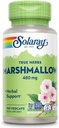 SOLARAY Marshmallow Root Cápsulas 480 mg - calmante suporte de ervas w / Whole Marshmallow Root - Alta em Mucilage Fibra Solúvel, Vegan, Não-GMO, Verificado em laboratório, 60-Dia Garantia, 100 Servings, 100 VegCaps