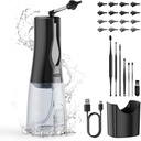 Ear Wax Removal Cleaning Kit - BANKY Elétrico Ear Cleaner com 7 Pcs Ear Pick & 16 Eartips substituíveis e 3 Modos de Limpeza, Kit de Irrigação de Água Powered para Adultos e Crianças, seguro e eficaz