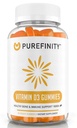 PUREFINITY Vitamina D3 5000 gummies iu – seu suplemento diário de vitamina D para a saúde óssea, saúde imunitária, e apoio muscular conjunto para adultos e crianças – sem glúten, não-GMO – 60 chicletes vegetarianos
