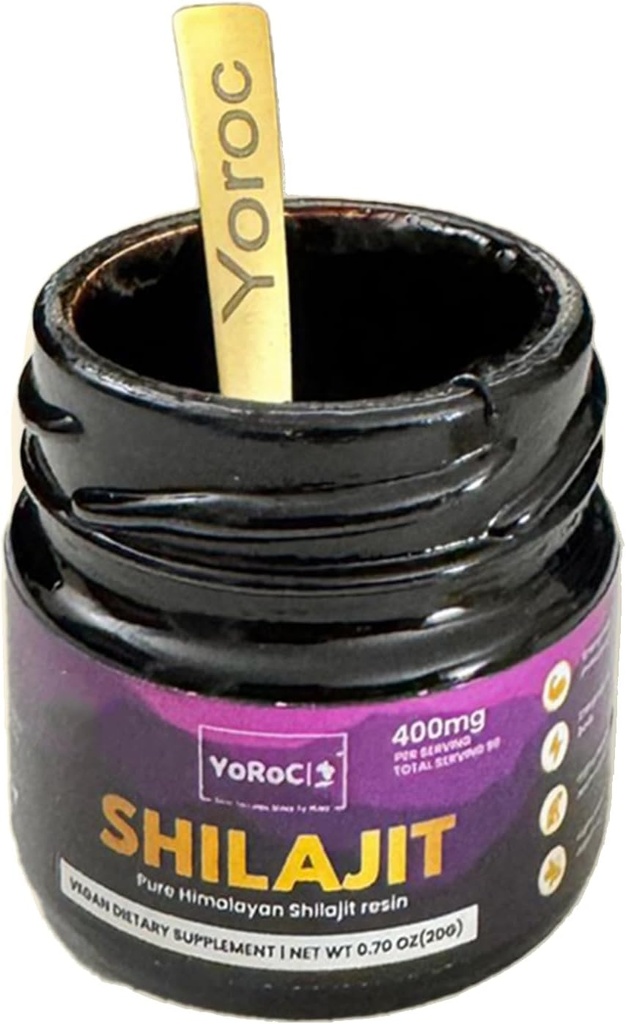Shilajit, Puro Himalaia Shilajit Resin, Suplemento dietético, Net Wt 20gm(0,70 oz)