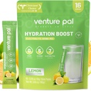 Venture Pal Sugar Free Electrolyte Powder Packets - Liquid Daily IV Drink Mix for Rapid Hydration & Party Recovery (Rápido Hydration & Party Recovery) 5 Vitaminas e 7 Eletrolitos Keto Friendly