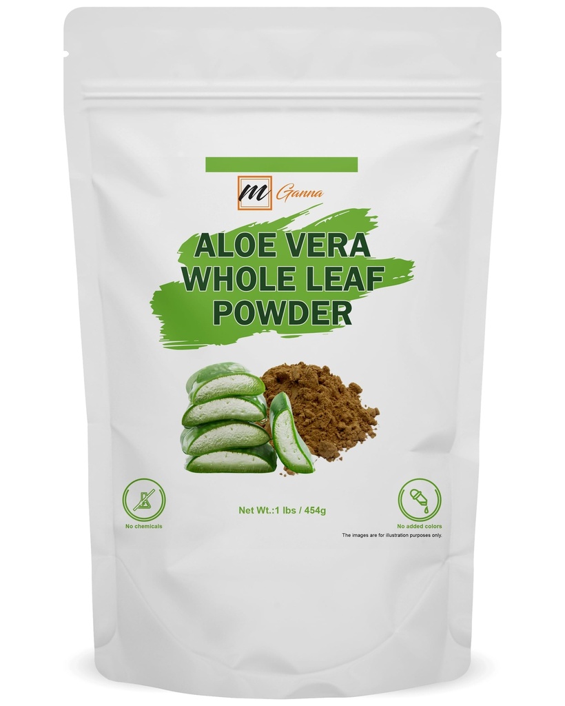 100% Natural Aloe Vera Leaf Powder Puro Aloe Barbadensis 1 LBS/454 Grams