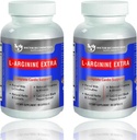 DOCTOR RECOMENDADO COMPLEMENTOS Premium L-Arginina 1000 MG Fórmula de Óxido Nítrico Suporta Cardio Saúde, Produção de Óxido Nítrico, Estamina & Mais - 2 Pack