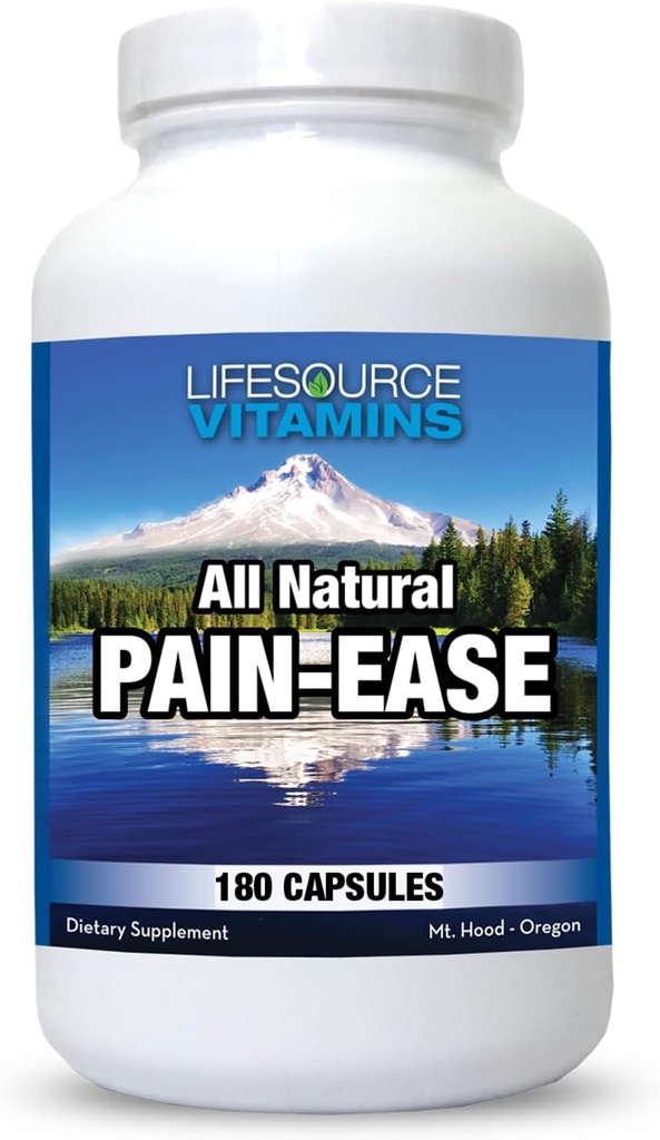 LifeSource Vitaminas Todas as Facilidades de Dor Natural – 20 Ervas e Enzimas Sinérgicas que Naturalmente & Seguramente Apoiam: Dores de cabeça & Enxaquecas - Joelhos – Ombros – Articulações – Dor na Perna – Tensão