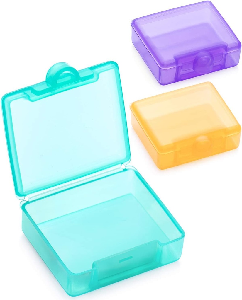 Sukuos pequena caixa de pílulas 3 pcs, bonito caso de pílulas de viagem diário organizador de pílulas portátil para bolsa de bolso para suplementos de óleo de peixe vitamina, fácil de limpar