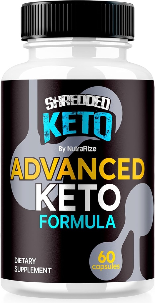 Pills de Keto Shreded, cápsulas de perda de peso Premium Keto Shred, todos os suplementos naturais de Keto para apoiar Fitness e objetivos corporais, Comentários oficiais ShreddedKeto (60 cápsulas)