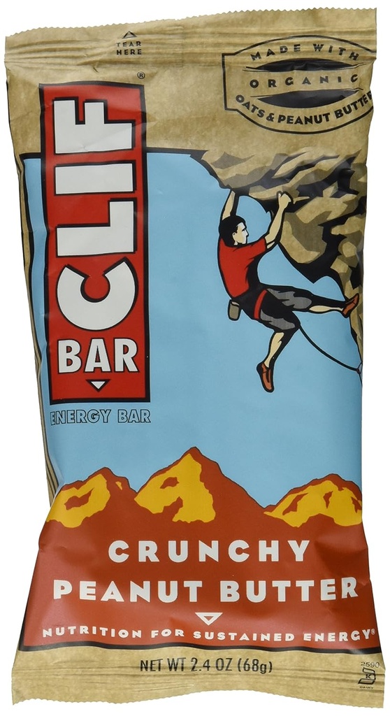 Cliff Bar Clif Bar, Og, Crnch Pnt Btr, 2.40-Ounce (Pacote de 12)