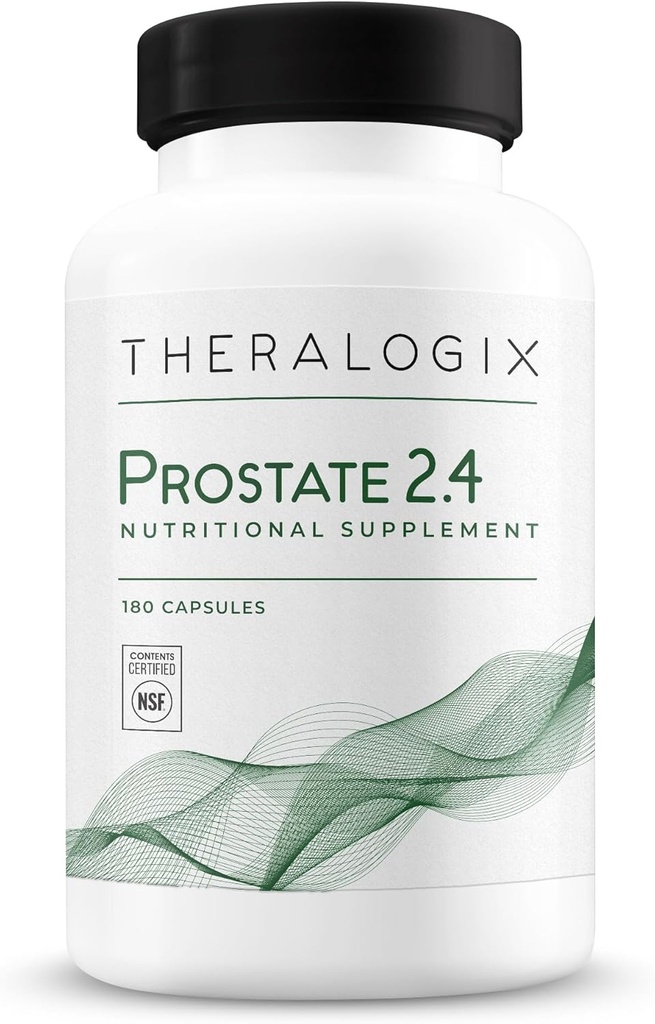Teralogix Próstate 2.4 Suplemento Nutricional - Alimentação de 90 dias - Saúde da próstata para homens - Suporta Tecido de Próstata Saudável - Licopeno, Vitamina D3, Selenium & Vitamina E - NSF Certified - 180 Cápsulas