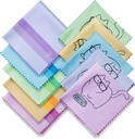 10 pacote bonito gatinho gato design multicolor Microfibra limpeza panos para limpeza óculos lentes óculos óculos e telefone celular lindamente Designer cores azul rosa amarelo roxo verde pano