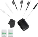 Fitunry 52-Piece Aparelhos auditivos Kit de limpeza Acessórios Ajuda auditiva portátil tamanho bolso com ferramentas de escova de limpeza, cápsulas secas, Wipes de áudio, pano de veludo de veado e ajuda auditiva caso de viagem (Médio)