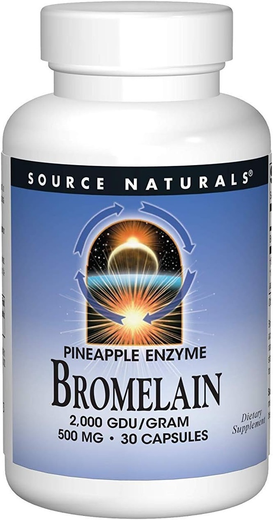 Fonte Naturals - Bromelain 2000 Gdu, 500mg, 30 cápsulas