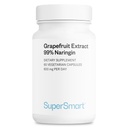 Supersmart - Extrato de Toranja 600mg por dia (99% Naringin) - Suplemento GSE de alta potência (SGS) Sem OGM e sem glúten - 60 Cápsulas Vegetarianas
