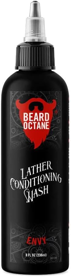 Barba Octane: Lavar a Barba Inveja - 8 onças Shampoo para Barba Macio, Hidratada com Manteiga de Karité & Jojoba - Made in USA