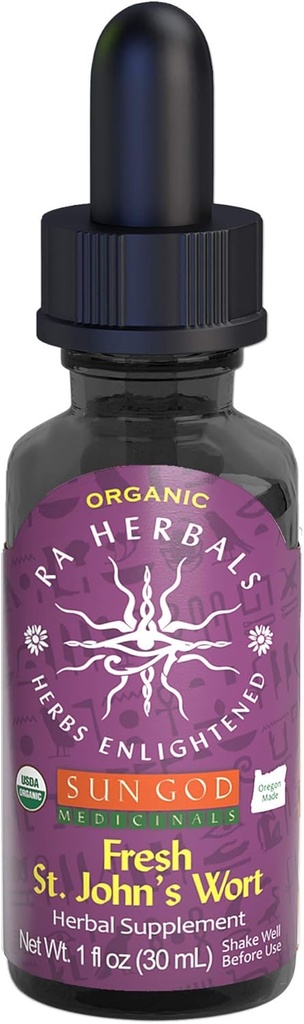 Certified Organic Ra Herbals St. John's Wort Tintura