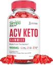 Simpli Saúde Keto ACV Gummies Advanced Fórmula 1000MG Ketonature Keto Gummies Apple Cider Vinagre Formulado com Suco de beterraba de romã B12 Vegan Non GMO 60 Gummys