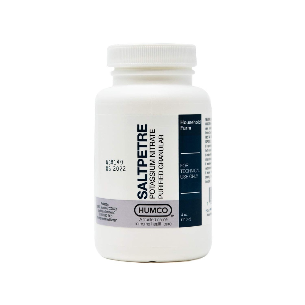 Nitrato de potássio Saltpetre, FCC, 4 onças.