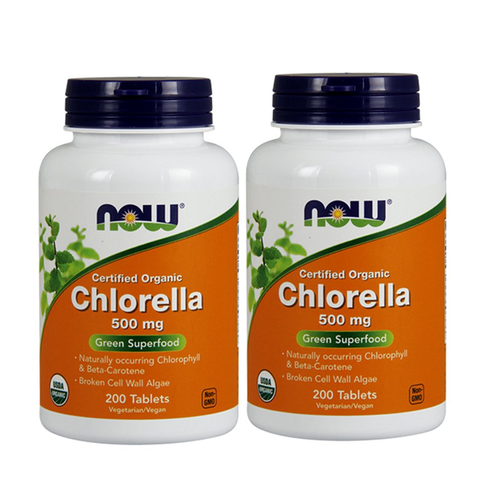 Agora Alimentos chlorela 500 mg, 200 comprimidos (Pack de 2)