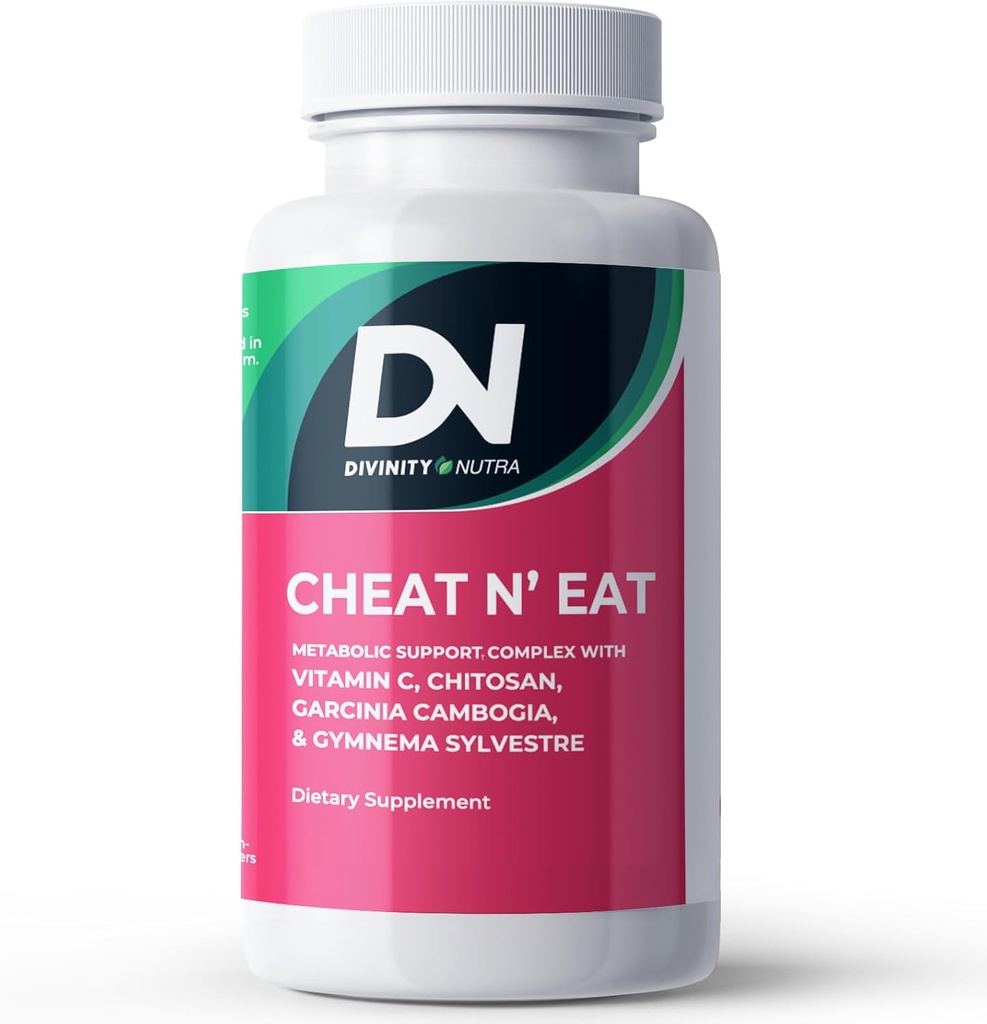 Divinity Nutra Chitosan Suplemento com Chitosan Vitamina C Suplemento para Mulheres e Homens. Made in USA 60 Comprimidos Não-GMO Soyfree
