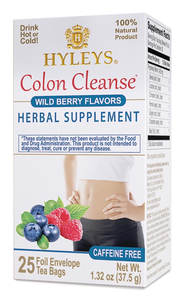 Hyleys Tea Colon Cleanse Berries Selvagens (1 pacote)