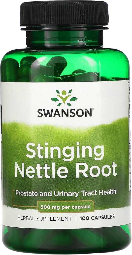 Swanson Stinging Nettle Root 500 Milligram, 100 Caps (Pacote de 3)
