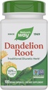 Maneira da natureza Raíz de dente-de-leão, Herb diurético tradicional*, Vegan Cápsulas de raiz de dente-leão, 100 Conde (Pacote de Maio Vary)
