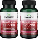 Swanson Hawthorn & Coq10 60 Veg Cápsulas (2 Embalagem)