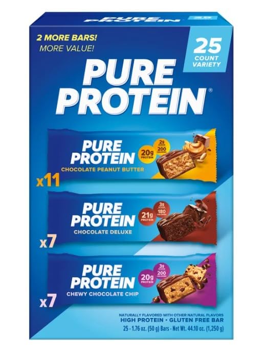 Barras de Proteínas, Pacote Variety, 1,76 oz, 23-conta
