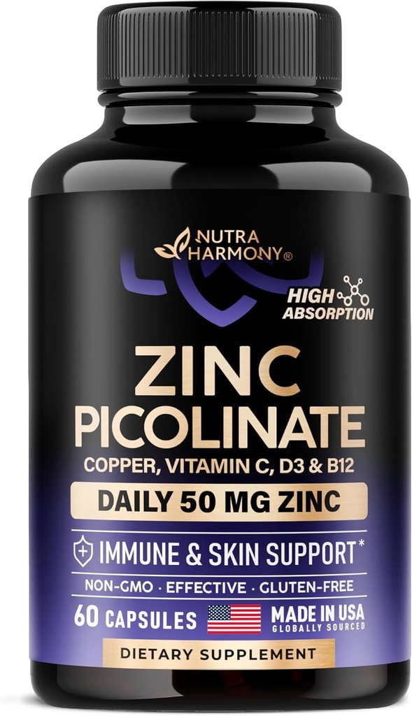 Zing Picolinato - 60 Cápsulas