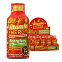 Vitamina Energia Imune+ Força extra Energia Shot Mango 12 Pack, 260mg Cafeína Natural, B-Vitaminas, Citicolina, Chá Verde, Imunidade e Foco Suporte, Açúcar Zero, Sem glúten 1,93 fl oz