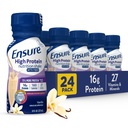 Certifique-se de alta proteína engarrafada Vanilla Nutrition Shake com fibra, pronto para beber, 16g de proteína e 27 vitaminas e minerais, 8 fl oz, 24 embalagem