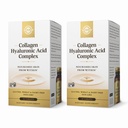 Complexo de Ácido Hialurônico de Colágeno SOLGAR - 30 Comprimidos, Embalagem de 2 - Não-GMO, Sem Glúten, Sem Leite - 60 Servidores Total