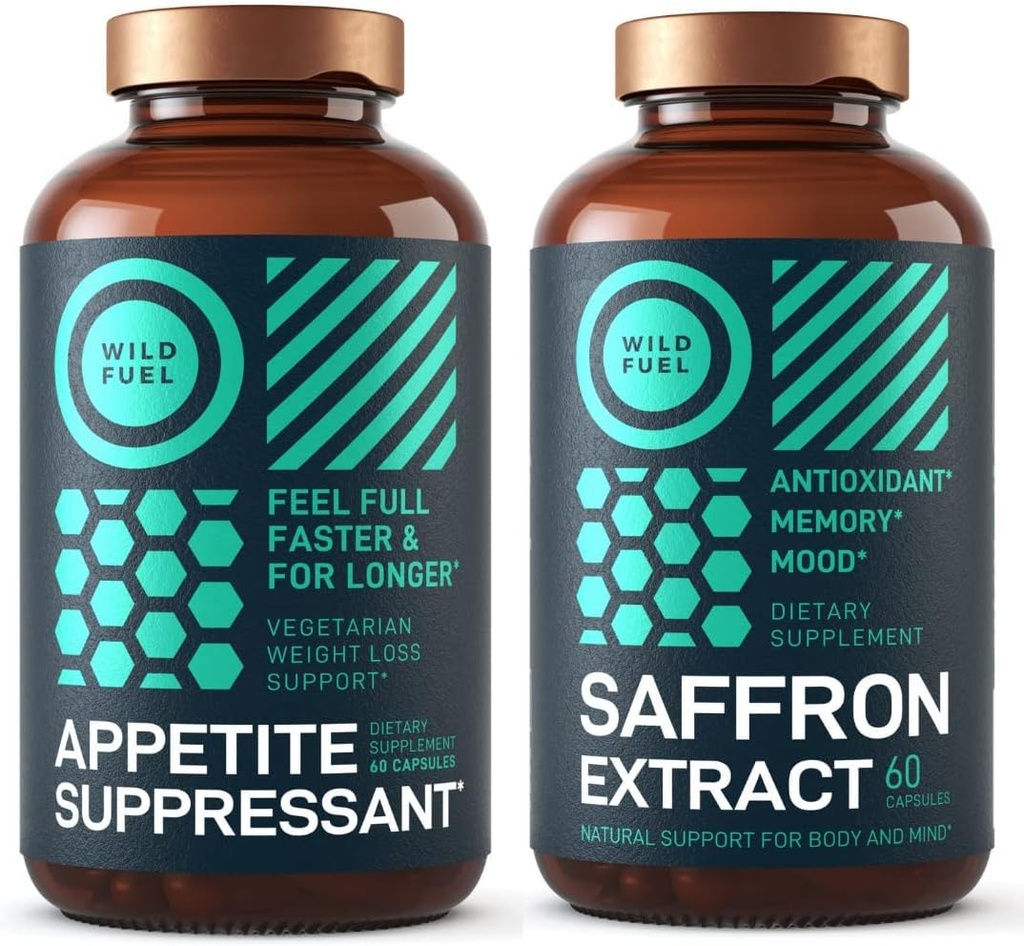 FUEL WILD Appetite Supressor e Açafrão Extrair Cápsulas