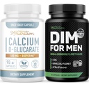 SMNutrition masculino DIM suplemento com cálcio D-Glucarate     , Grupo de equilíbrio Hormônio masculino com DIM Complexo para homens (60 Servings) e Vegan Gluten livre não-GMO CDG Suplemento (90 Servings)