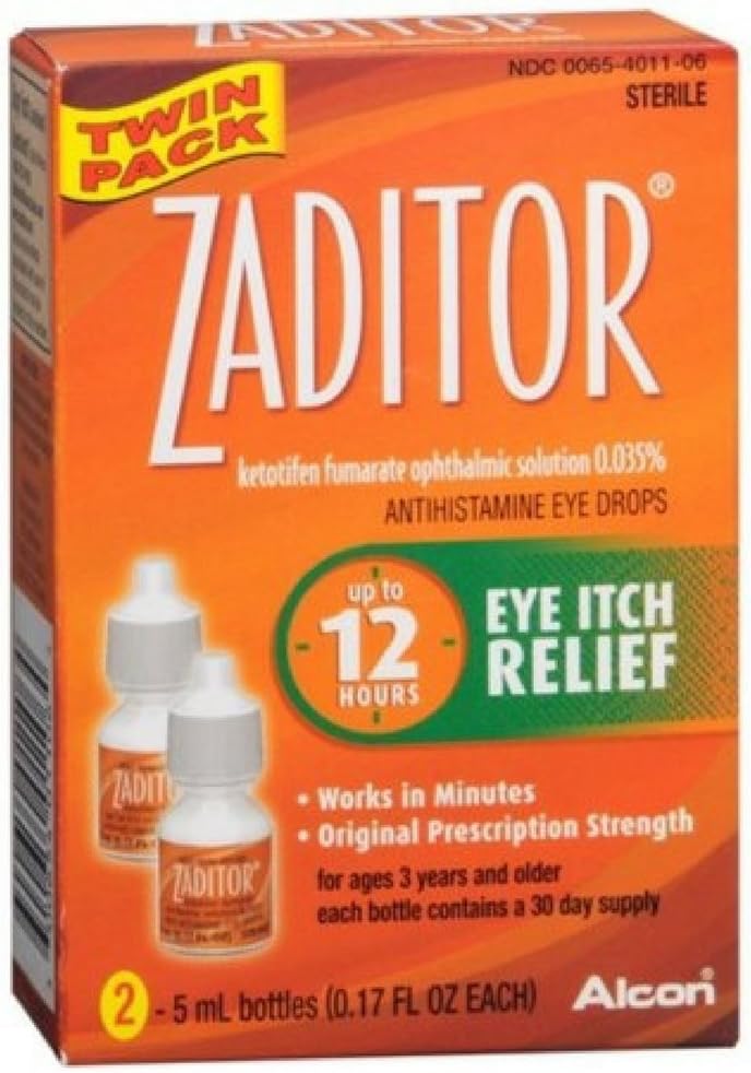Zaditor Anti-histamínico Colírios Embalagem Twin 0.34 Fl oz