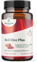 NUTRIENTES BIOACTIVOS Red Rice Plus Suplemento- 240 Cápsulas Vegetais - Mistura Proprietária de Açafrão, Pimenta Preta, Pimenta Cayenne, Ginger Root, e Rosemary - Suporte de Colesterol